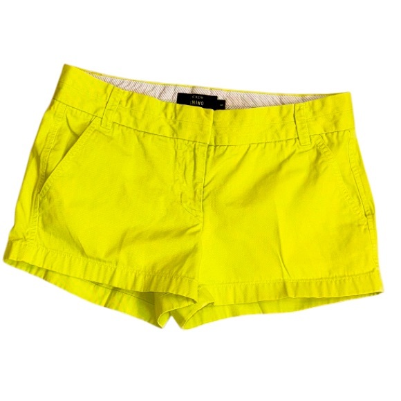 J. CREW LIME GREEN CHINO Dress shorts women’s size 6 - Picture 1 of 12